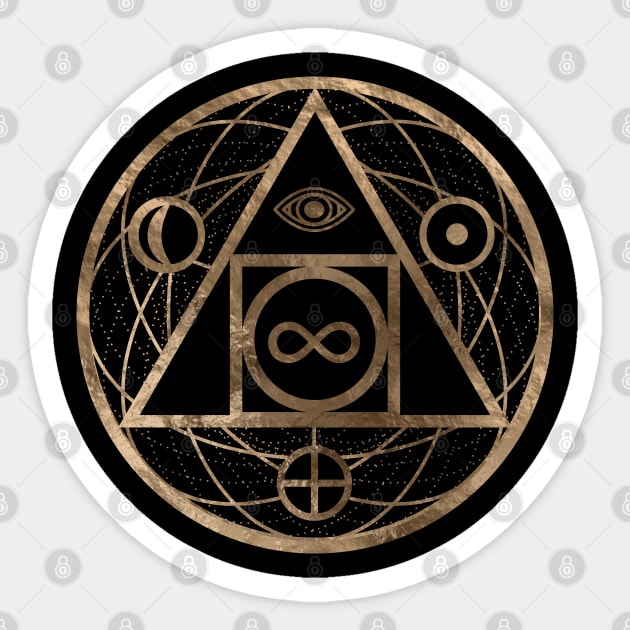 Philosopher's stone symbol Sticker by Nartissima